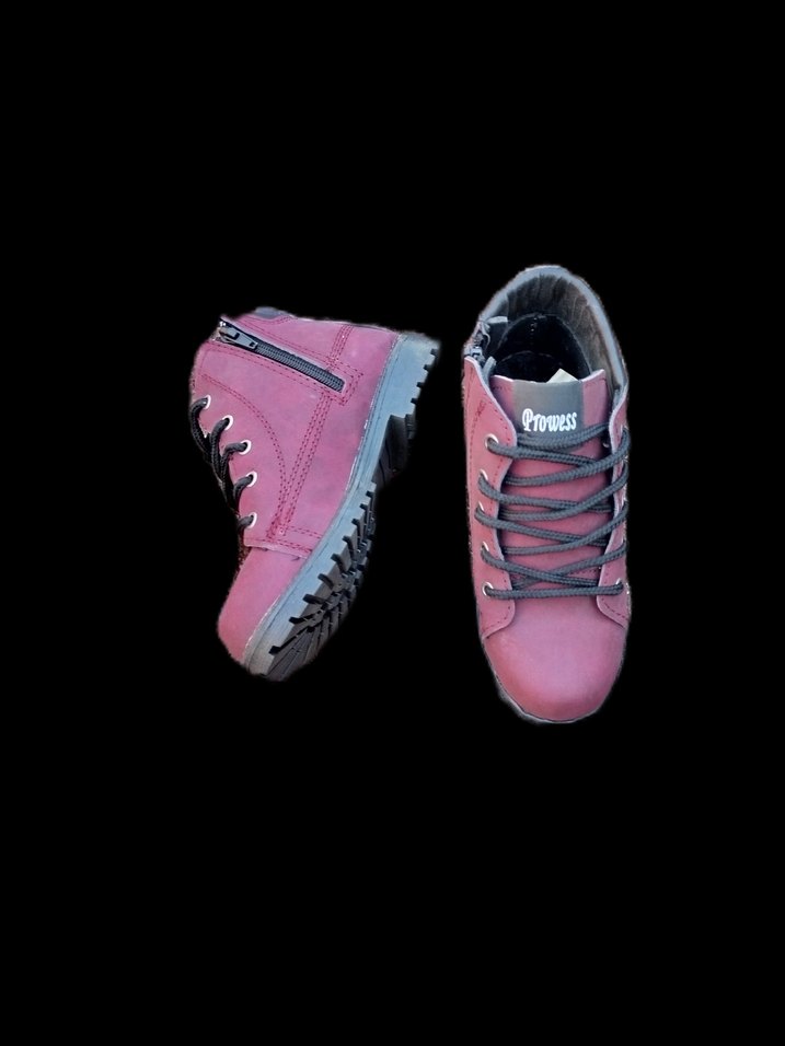 Kızlar için Fermuarlı Pembe Street Wear Spor Ayakkabı - Görsel 2