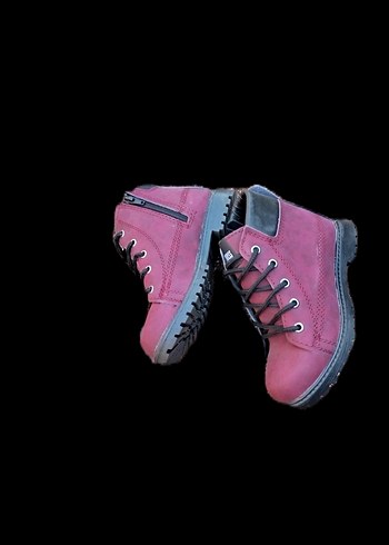 Kızlar için Renkli Bağcıklı ve Fermuarlı Spor Ayakkabı - Görsel 3