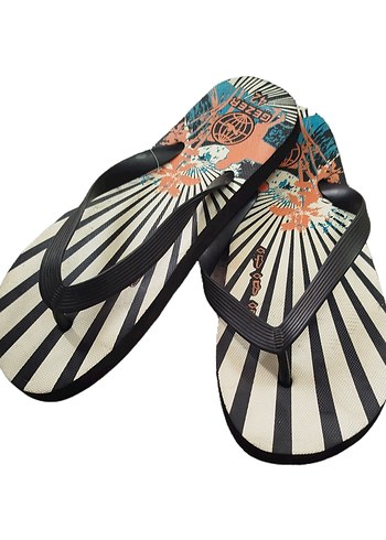 Erkek Çok Renkli Baskılı Kauçuk Sandalet - Görsel 2