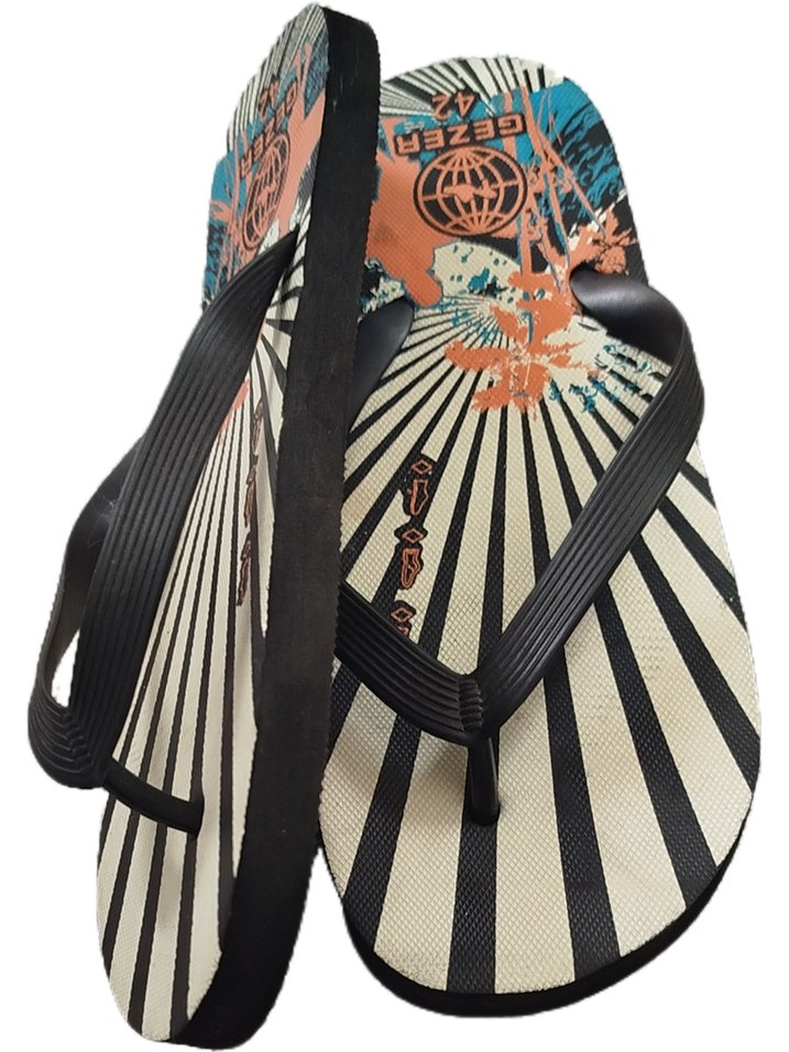 Erkek Çok Renkli Baskılı Kauçuk Sandalet - Görsel 3