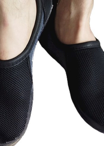 Erkek Siyah Biker Su Ayakkabısı Velcro - Görsel 3