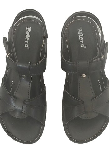 Polero Siyah Tokalı Kadın Sandalet