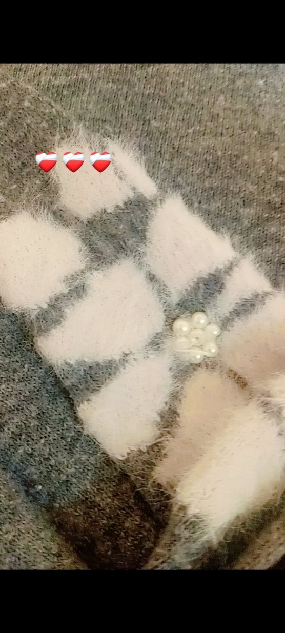 grii Uzun Kollu Örgü Kadın Kazak - Görsel 4