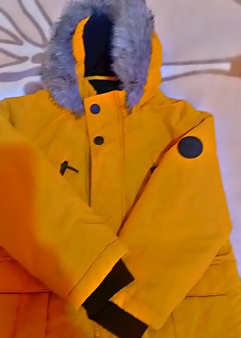 Sarı Kürklü Erkek Çocuk Mont - Görsel 2