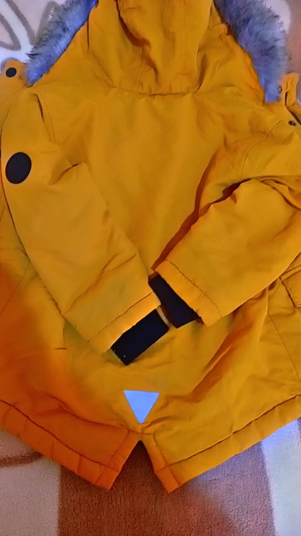 Sarı Kürklü Erkek Çocuk Mont - Görsel 4