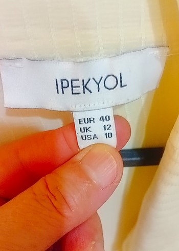 Sarı reklii Uzun Kollu Kadın Gömlek - Görsel 2