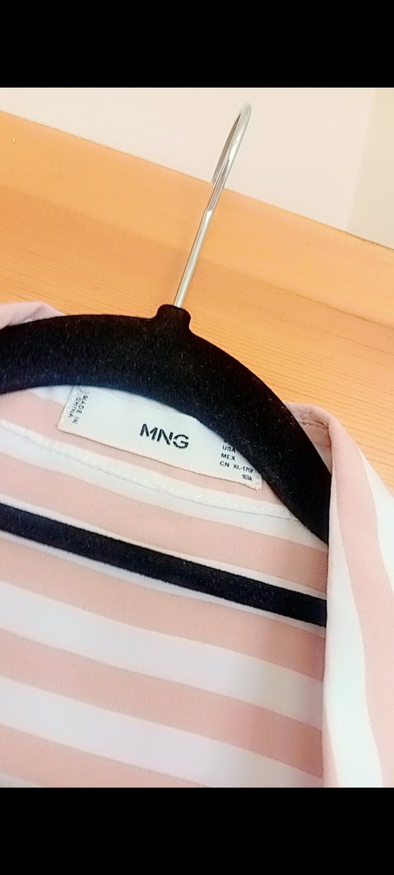 Bej Çizgili Uzun Kollu Gömlek - Görsel 5