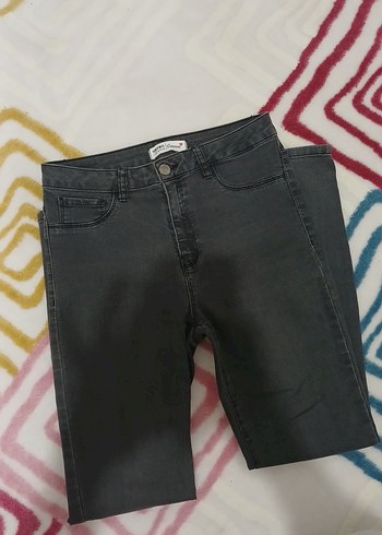 Koton Koyu Gri Denim Sort