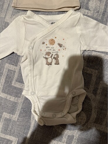 Yenidoğan Beden camel Renk H&M yenidoğan takım