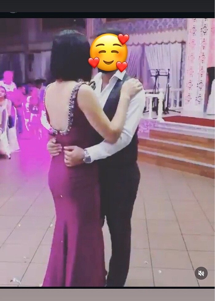 Abiye elbise fuşya renk 38-40 beden - Görsel 4