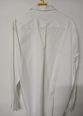 Düğmeli Beyaz Erkek Gömlek - Görsel 2