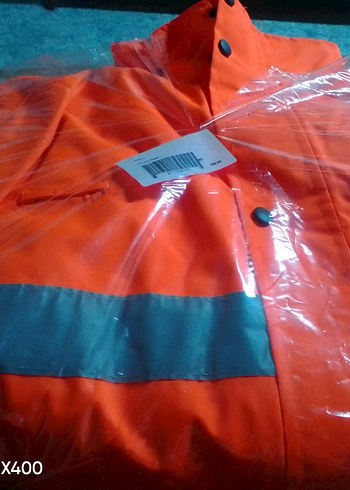 Erkek Turuncu Uzun Kollu su geçirmez kaban - Görsel 4