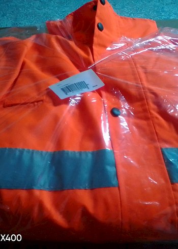 Erkek Turuncu Uzun Kollu su geçirmez kaban - Görsel 3