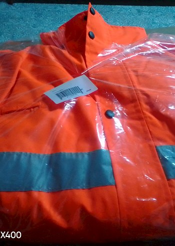 Erkek Turuncu Uzun Kollu su geçirmez kaban - Görsel 2