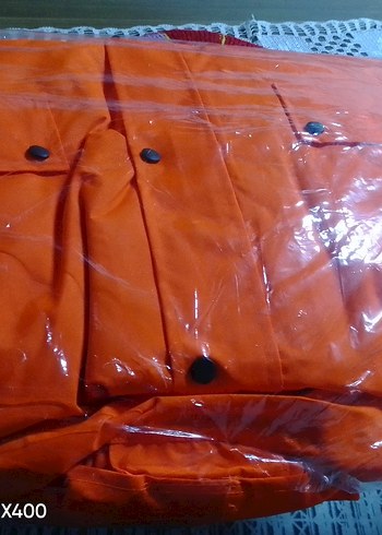 Erkek Turuncu Uzun Kollu su geçirmez kaban - Görsel 5