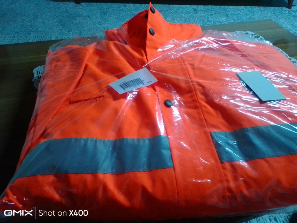 Erkek Turuncu Uzun Kollu su geçirmez kaban - Görsel 2