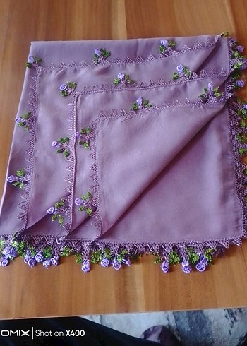 Cenk yazma iğne oyası sıfır çeyizlik el emeği renk sirke renk - Görsel 5