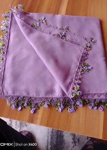 Cenk yazma iğne oyası sıfır çeyizlik el emeği renk sirke renk - Görsel 2