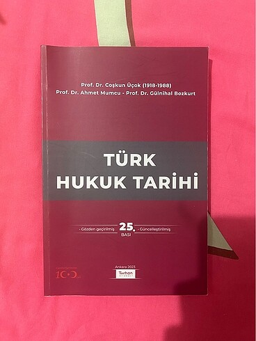 Türk Hukuk Tarihi Coşkun Üçok 25. Bası