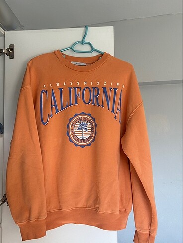 Addax Turuncu California Sweatshirt
