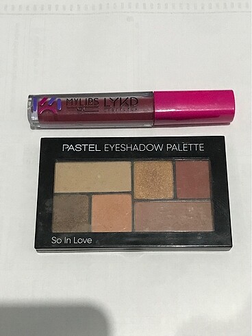 Pastel far paleti ve lykd pembe gloss