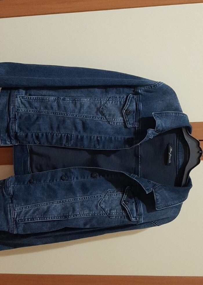 Mavi - kot ceket - Görsel 2