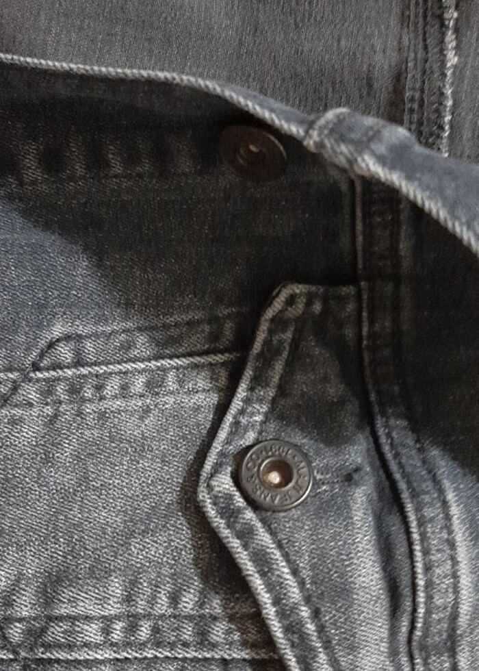 Mavi - kot ceket - Görsel 4