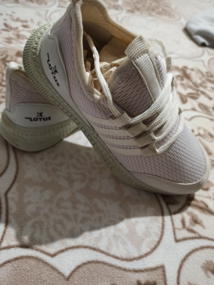 Beyaz Bağcıklı Unisex Çocuk Spor Ayakkabı - Görsel 3