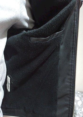 Siyah Deri Biker Ceket, Fermuarlı, Günlük - Görsel 5