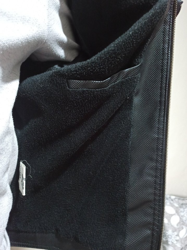 Siyah Deri Biker Ceket, Fermuarlı, Günlük - Görsel 5