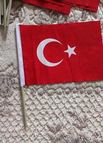 Sopalı bez Türk bayrağı 