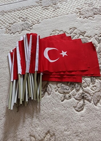  Beden Renk Sopalı bez Türk bayrağı 