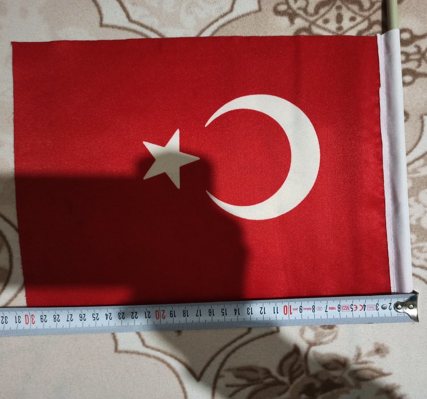 Sopalı bez Türk bayrağı - Görsel 5