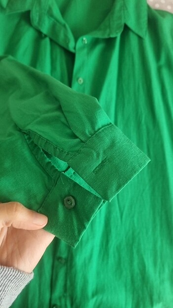 38 Beden yeşil Renk Gömlek 