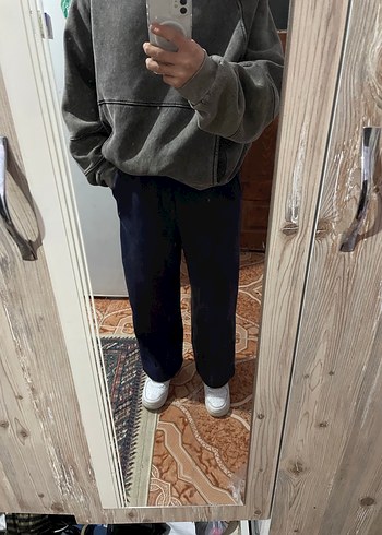 Lacivert Rahat Kesim Hamile Kot Pantolon - Görsel 2