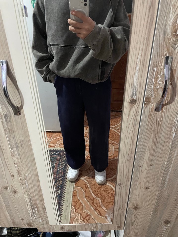 Lacivert Rahat Kesim Hamile Kot Pantolon - Görsel 2