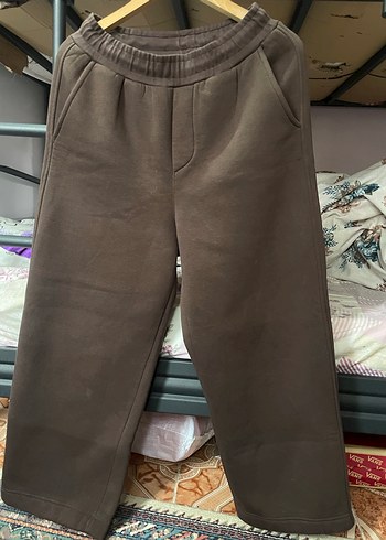 Kahverengi Rahat Kesim Eşofman Altı - Görsel 6