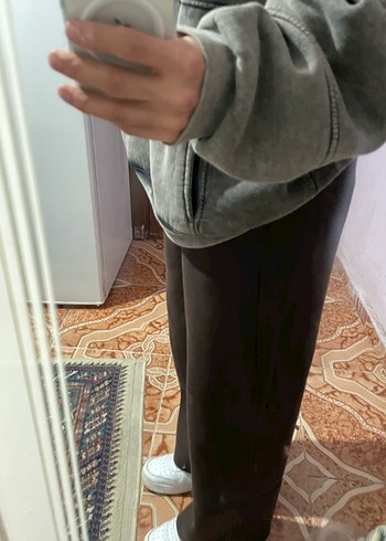 Kahverengi Rahat Kesim Eşofman Altı - Görsel 2