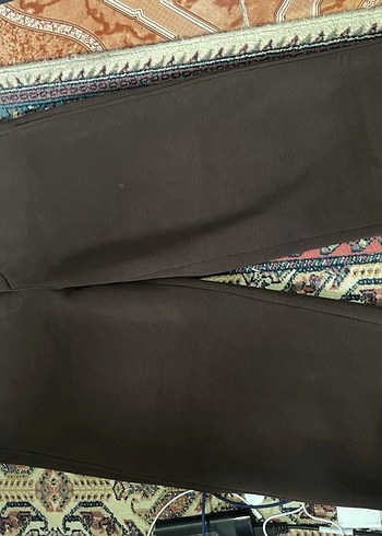 Kahverengi Rahat Kesim Eşofman Altı - Görsel 7