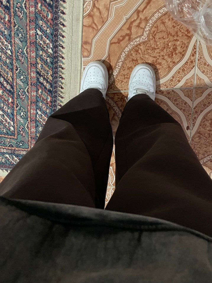 Kahverengi Rahat Kesim Eşofman Altı - Görsel 3