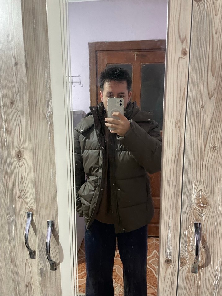 Midi Kaban, Düğmeli ve Uzun Kollu - Görsel 4