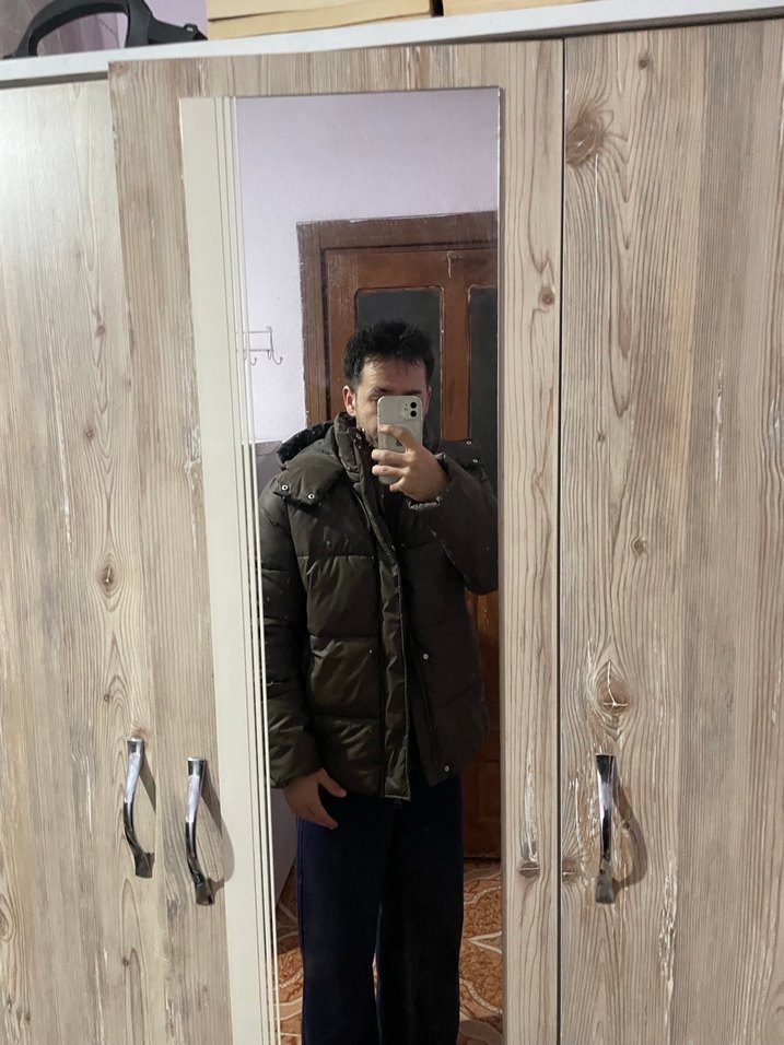 Midi Kaban, Düğmeli ve Uzun Kollu - Görsel 3