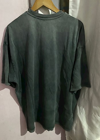 Antrasit Batik Desenli Loose Fit Erkek Tişört - Görsel 6