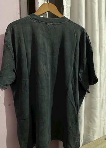 Erkek Antrasit Baskılı Denim Tişört - Görsel 6