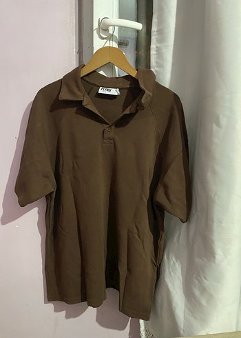 Erkek Kahverengi Denim Kısa Kollu tişört - Görsel 5