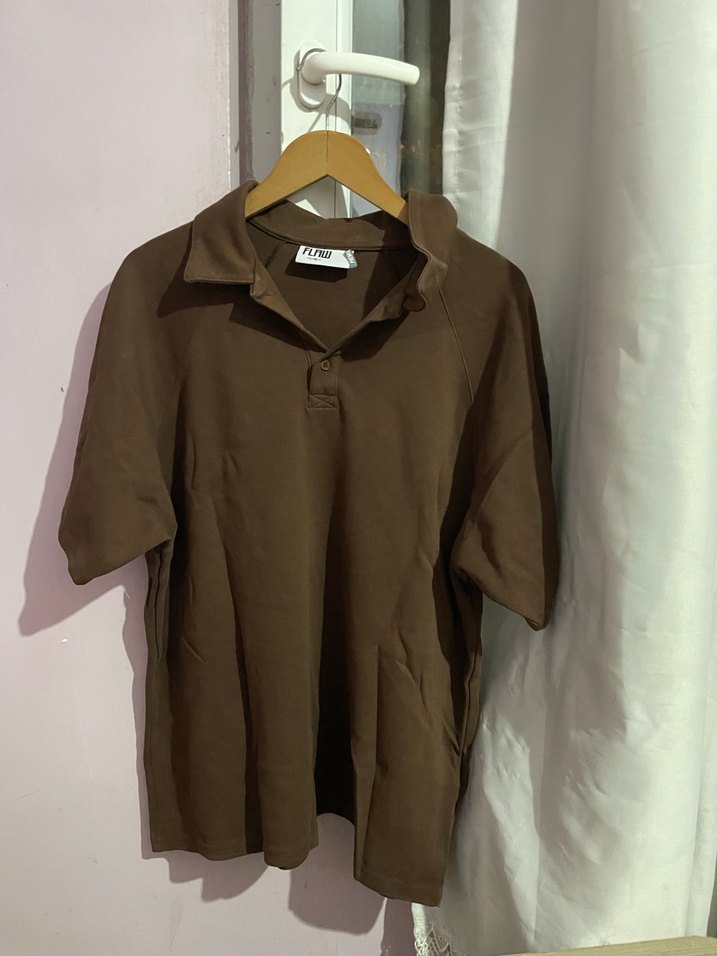 Erkek Kahverengi Denim Kısa Kollu tişört - Görsel 5