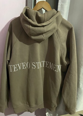 kahverengi Kapüşonlu Erkek Sweatshirt - Görsel 6