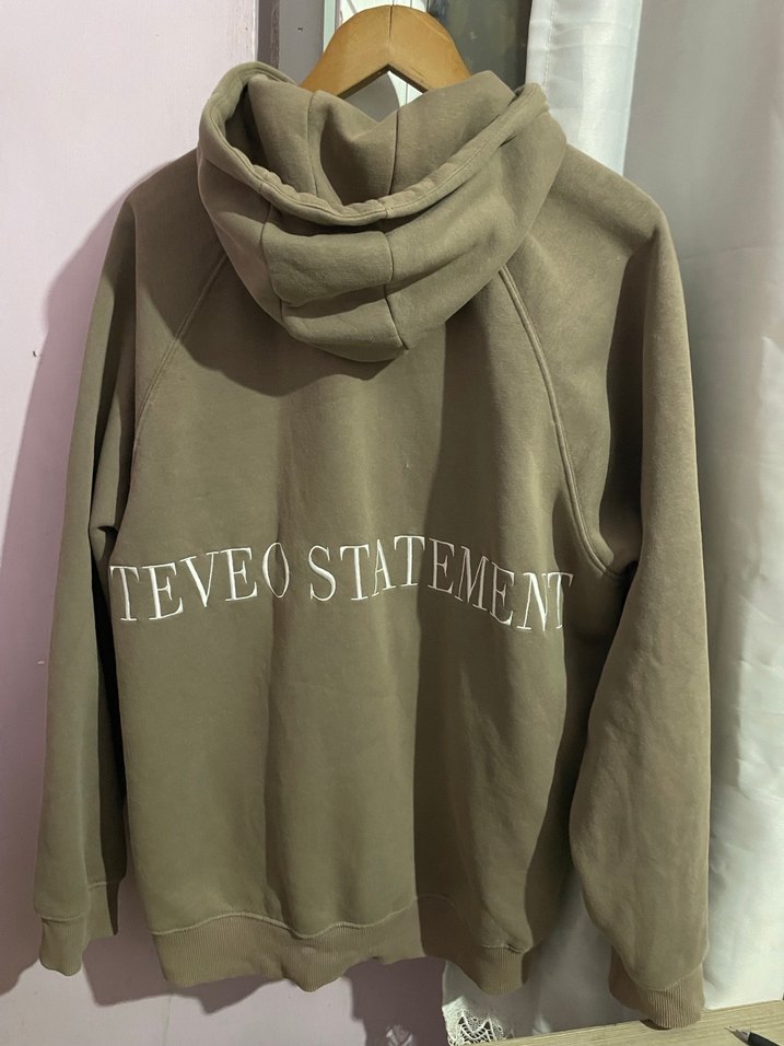 kahverengi Kapüşonlu Erkek Sweatshirt - Görsel 5