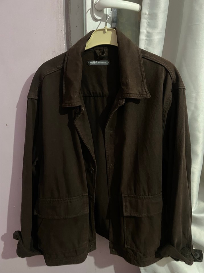 Kahverengi Erkek kot ceket - Görsel 5