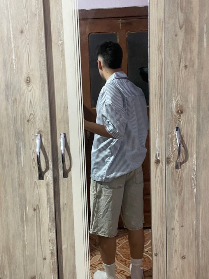 Uzun kot şort - Görsel 4